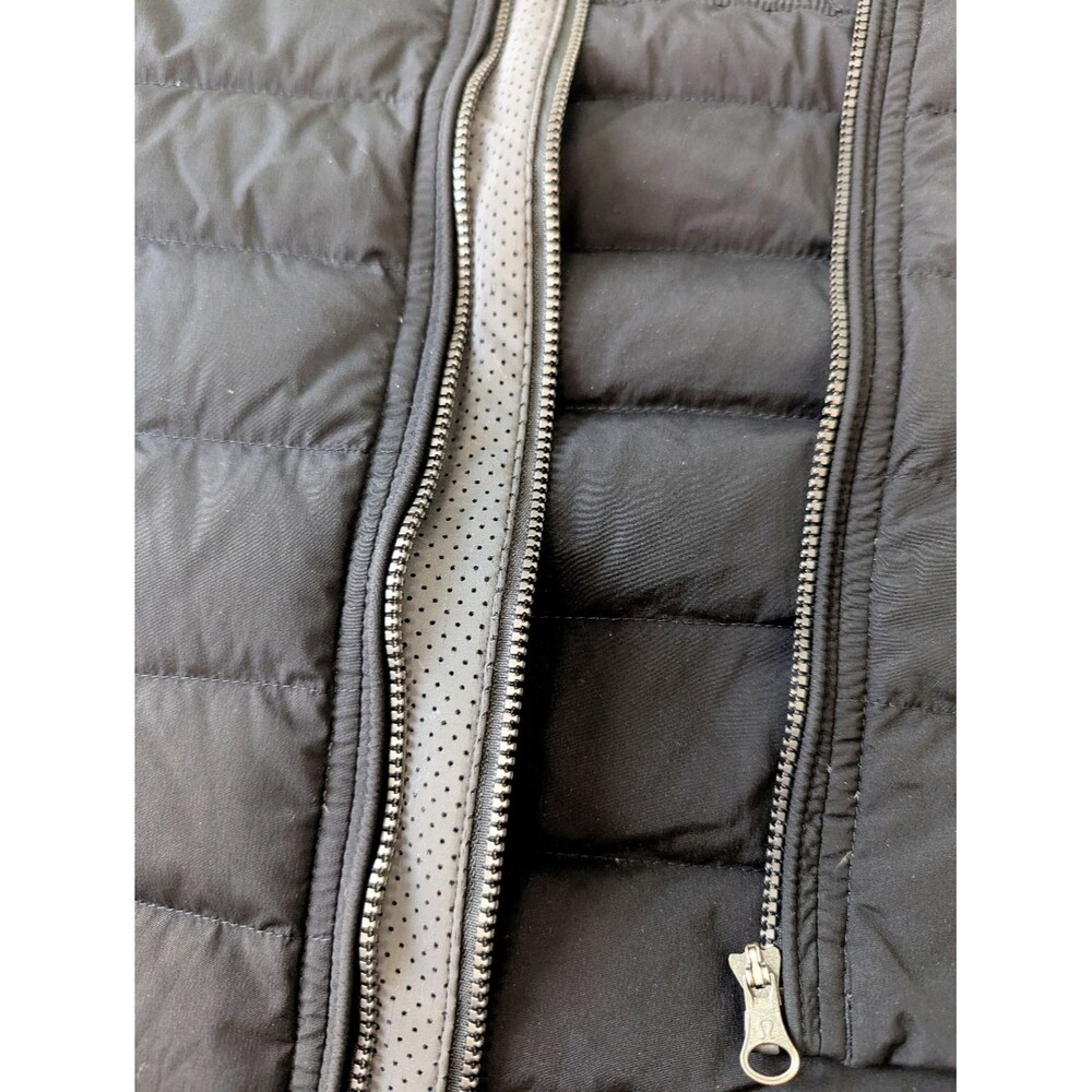 lululemon athletica Black Quilted Packable Vest 10 Double Zipper Puffer Sporty - Picture 10 of 11
